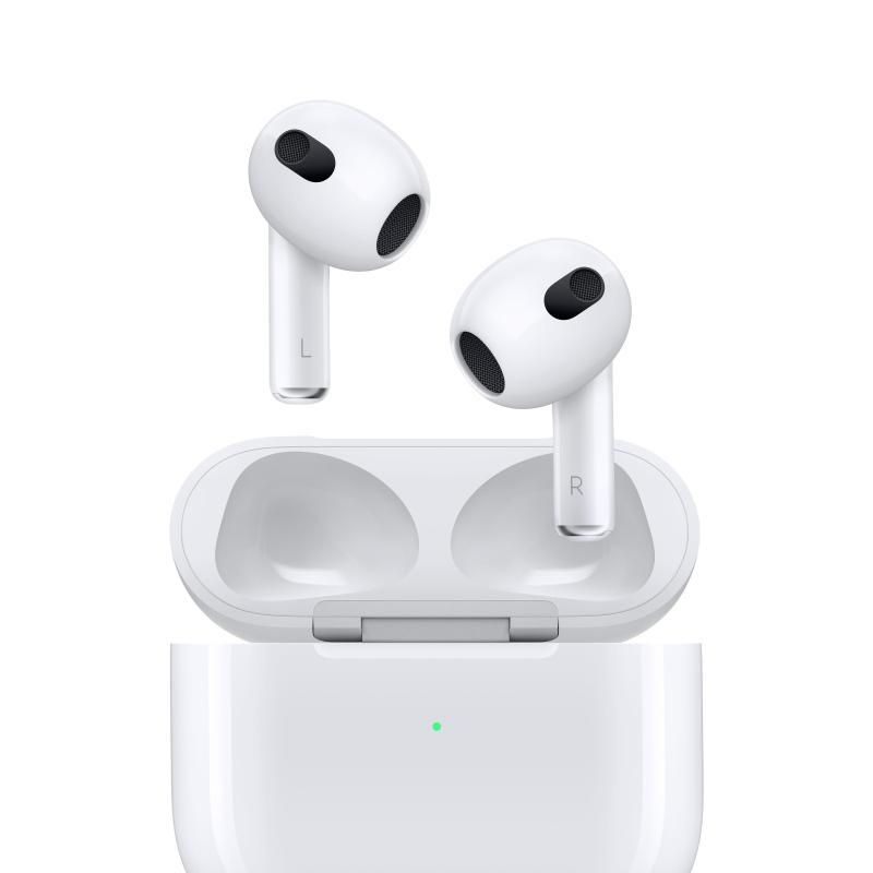 Apple airpods (3 generazione) eu auricolari bluetooth con custodia di ricarica wireless bianco