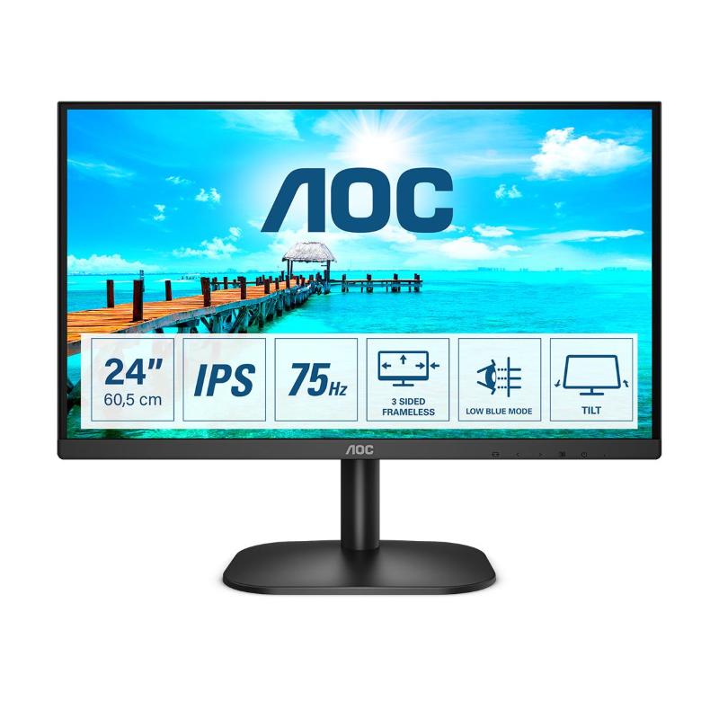 Image of Aoc monitor 23.8`` basic-line 24b2xda 1920x1080 pixel full hd tempo di risposta 4 ms