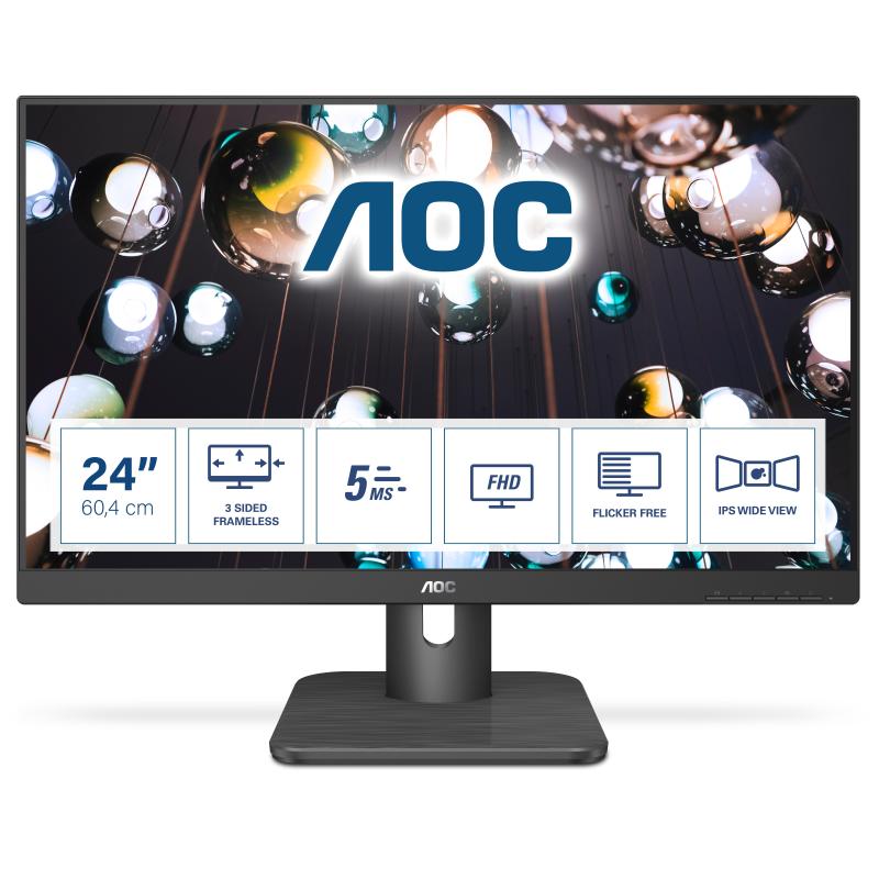 Image of Aoc monitor 23.8`` wled ips essential-line 24e1q 1920 x 1080 full hd tempo di risposta 5 ms