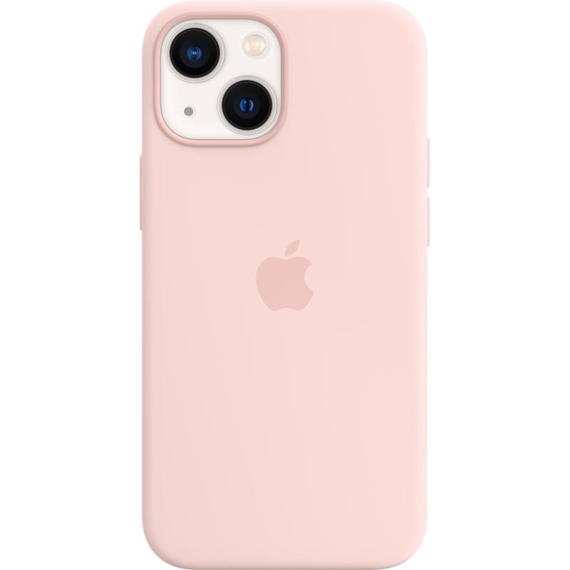 Image of Apple custodia magsafe inÂ silicone per iphone 13 mini rosa creta