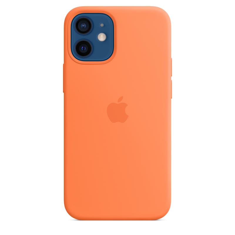Apple iphone 12 mini custodia magsafe in silicone arancione