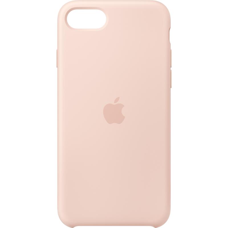 Image of Apple custodia in silicone per iphone se rosa creta