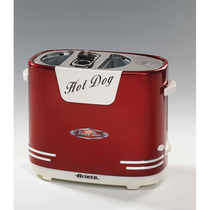 Ariete hotdog party time speciale griglia per scaldare i wurstel 300 w red