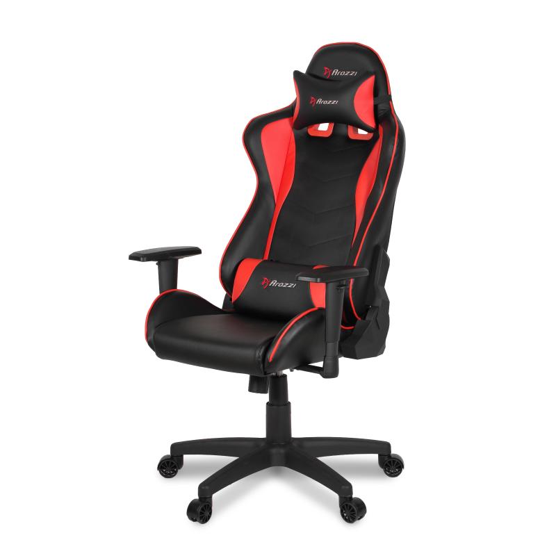 Image of Arozzi mezzo v2 sedia da gaming in similpelle rosso 53x50x137cm