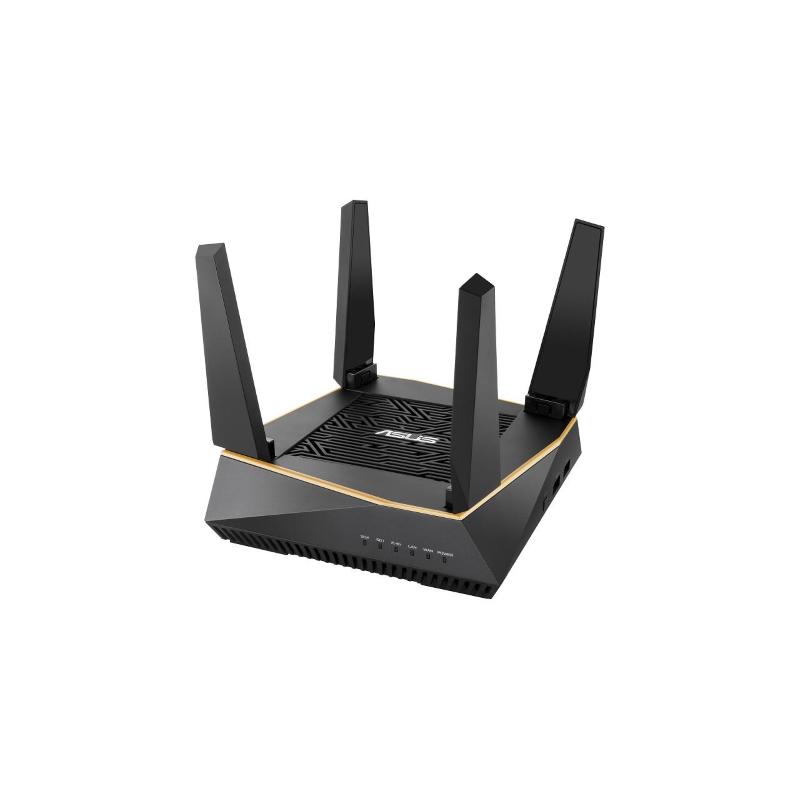 Asus aimesh ax6100 router wireless banda tripla (2.4 ghz/5 ghz/5 ghz) gigabit ethernet nero