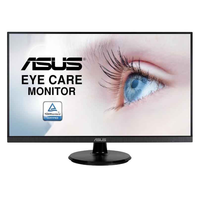 asus vy279he gaming monitor 27 fhd (1920x1080), ips, 75hz, 1ms(mprt), freesync, eye care plus technology, color augmentation,rest reminder, filtro luce blu, flicker free, antibacterial treatment