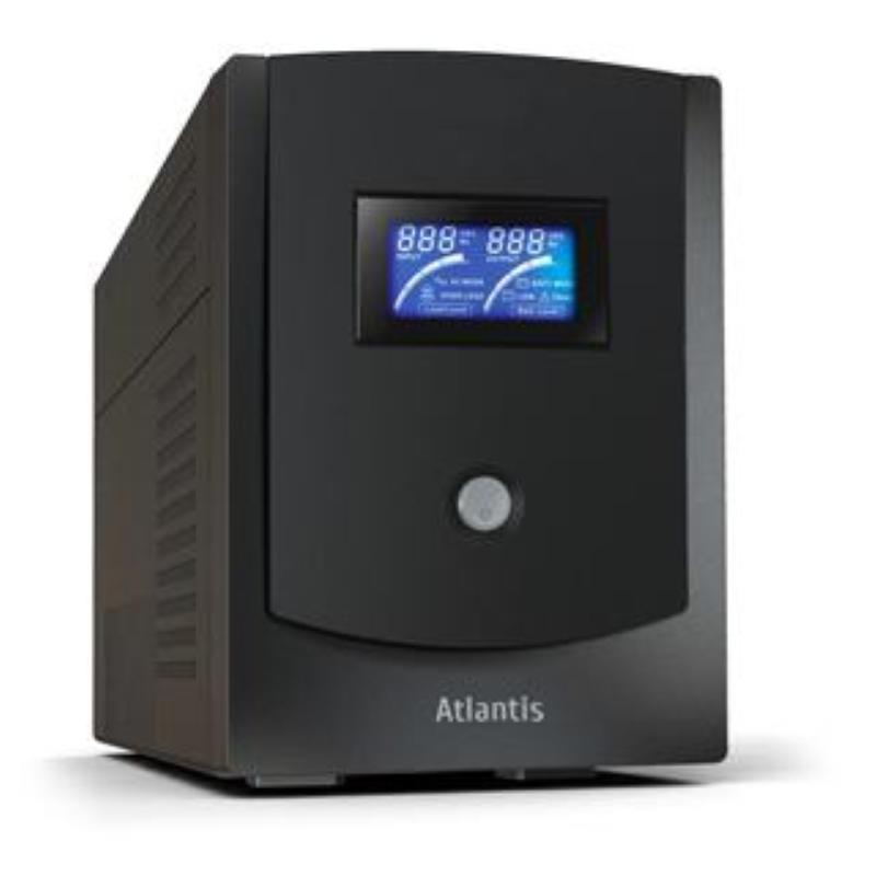 Atlantis land a03-hp3002 3.000va 1.500w usb 6 prese nero