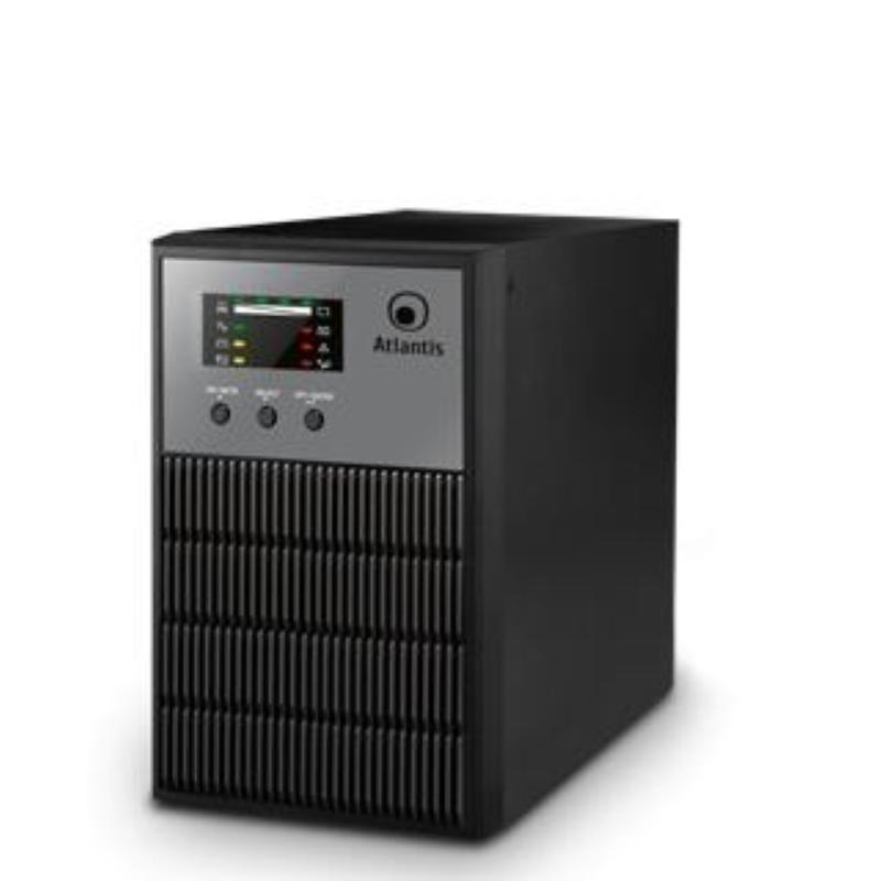 Atlantis land ups chassis desktop 700w 1.000va durata a pieno carico in blackout 1.5 min colore nero
