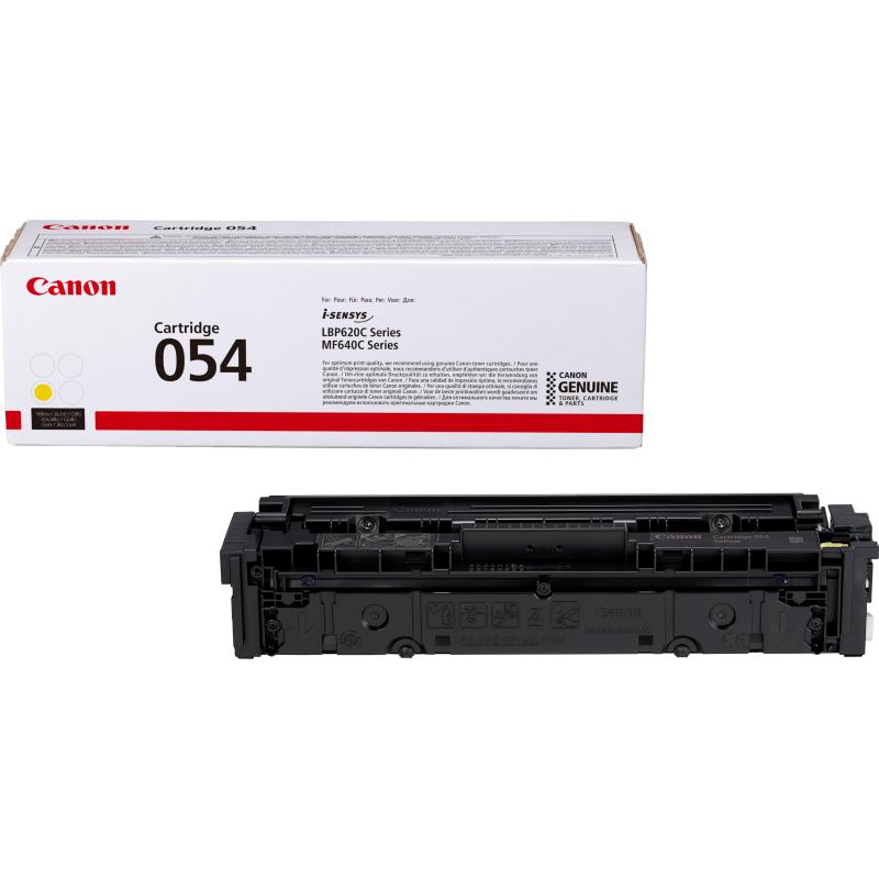 Image of Canon cartridge 054 toner laser-jet 1.200 pagine giallo