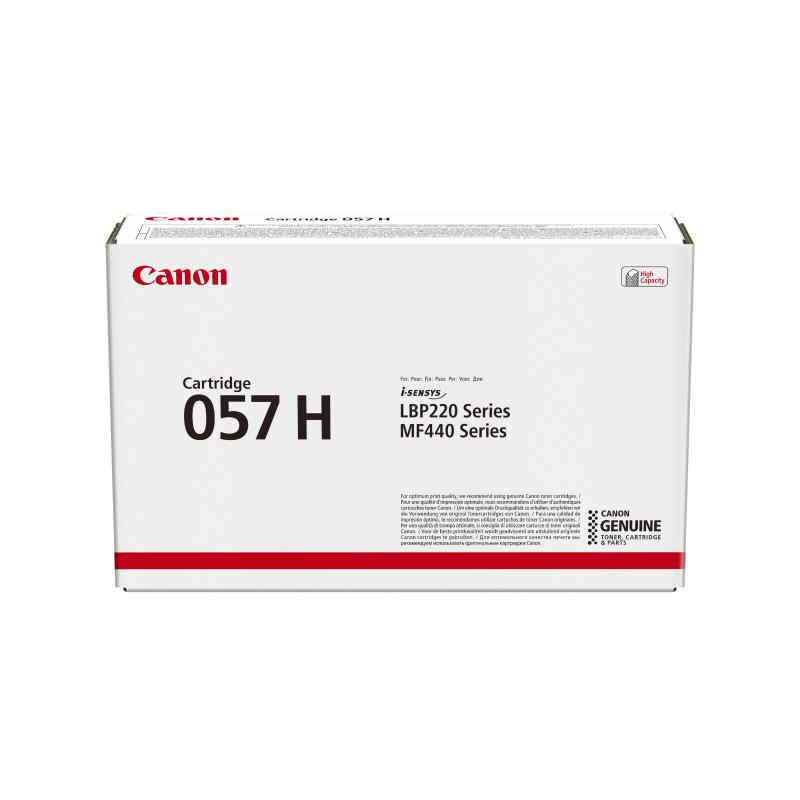 Image of Canon 057 h toner nero per i-sensys lbp223dw/ lbp226dw/ lbp228x/ mf443dw/ mf445dw/ mf446x/ mf449x 10.000 pagine