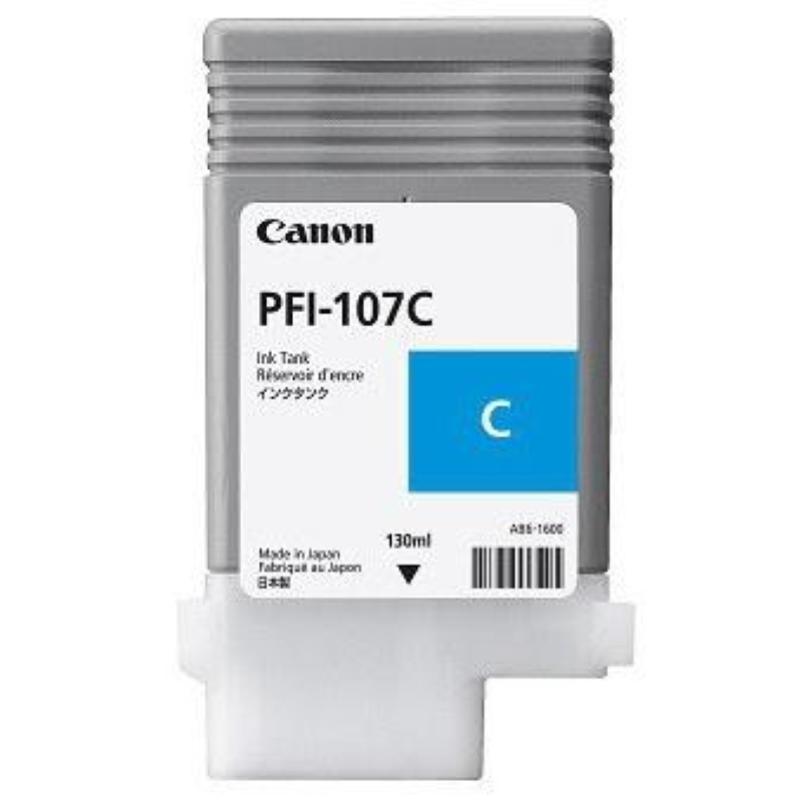 Image of Canon cartuccia cyan pfi-107 c singolo (130ml) x ipf 680 685 780 785
