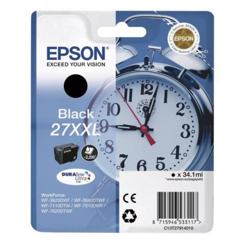 Image of Epson cartuccia nero sveglia serie 27xxl
