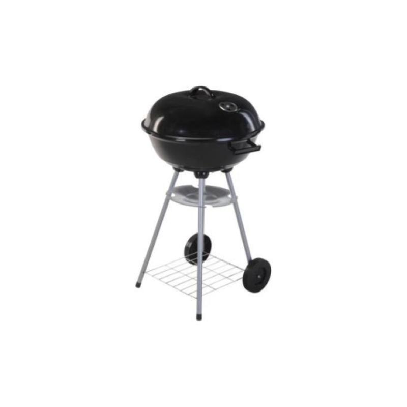 Image of Frescura fre-411039 barbecue tondo con coperchio e ruote in metallo 46cm
