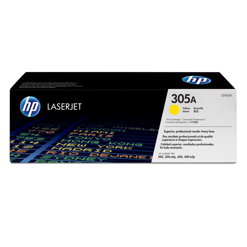 Image of Ce412a toner giallo laserjet hp305a