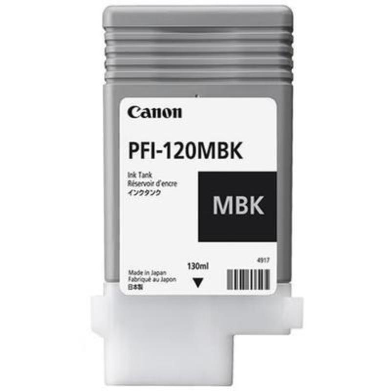 Image of Canon pfi-120mbk cartuccia d`inchiostro originale nero opaco