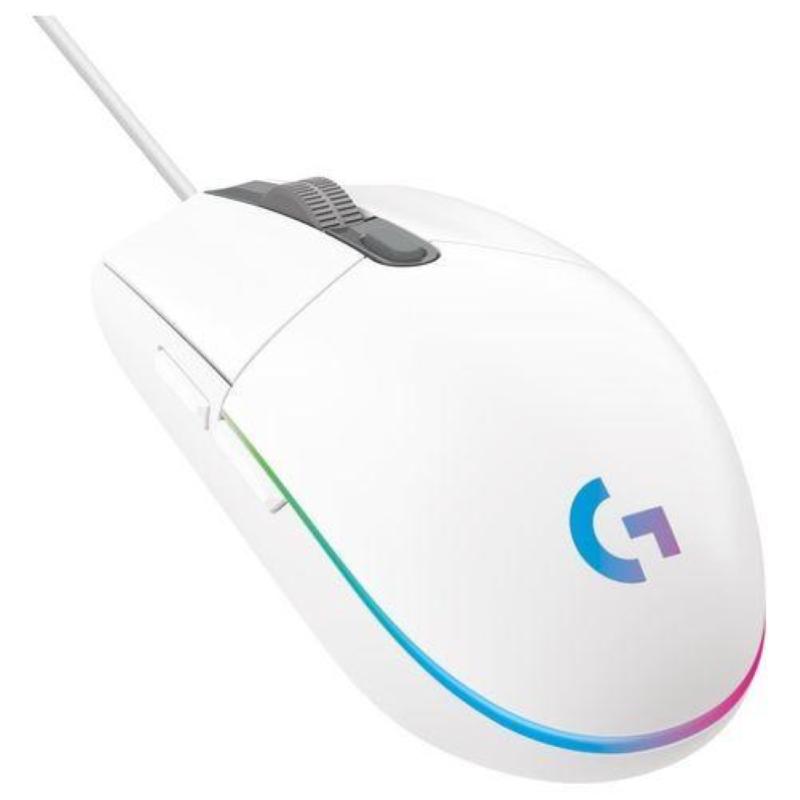 Image of Logitech g203 lightsync mouse gaming con illuminazione rgb personalizzabile 6 pulsanti programmabili bianco