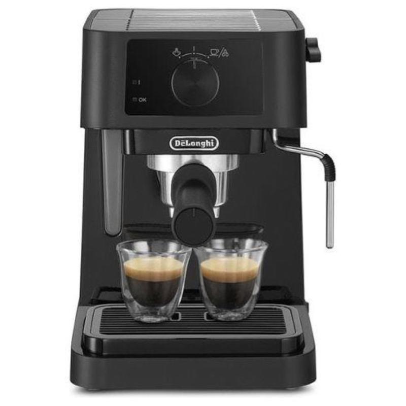 Image of Delonghi ec235.bk stilosa macchina da caffe` a pompa potenza 1100 w capacita` 1 litro montalatte per cappuccini nero
