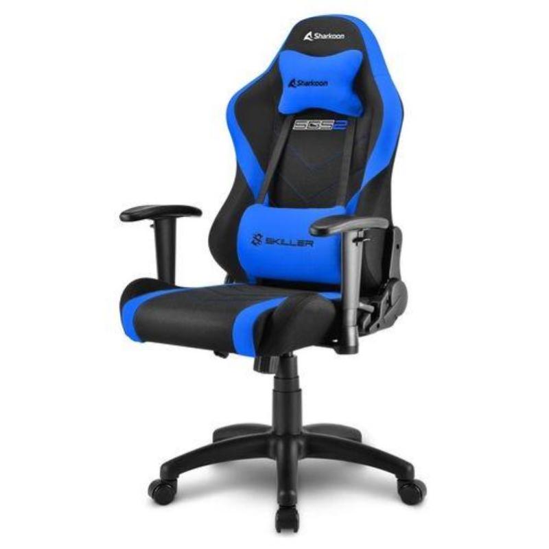 Sharkoon skiller sgs2 jr sedia gaming per bambini universale seduta imbottita colore nero blu