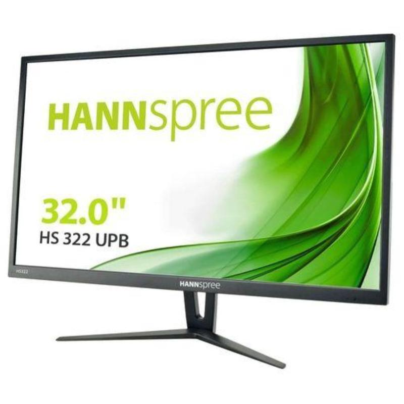 Hannspree monitor flat 32`` hs322upb 2560 x 1440 pixel tempo di risposta 5 ms