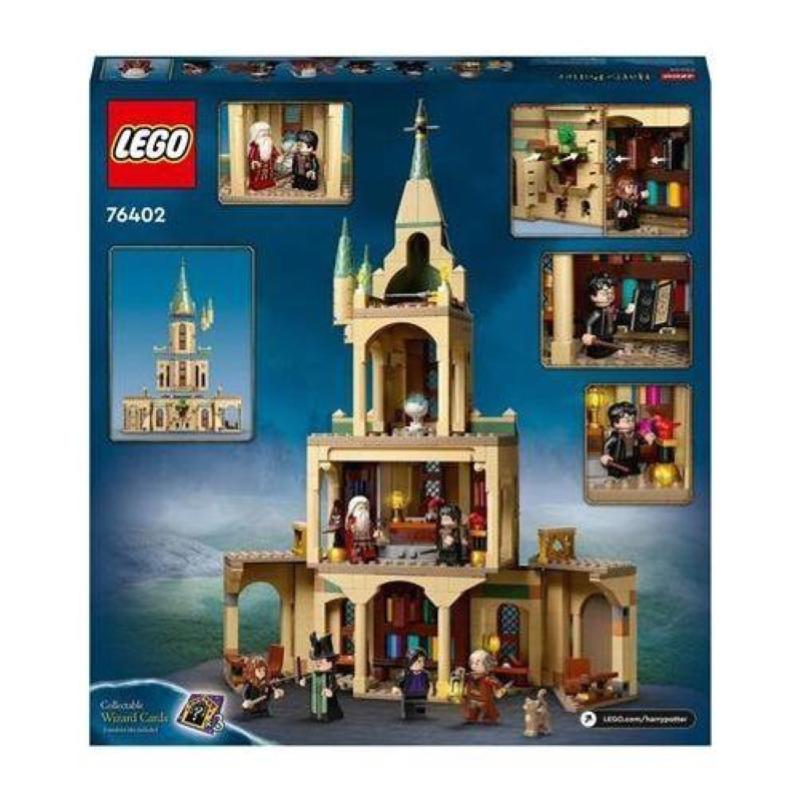 Image of Lego harry potter 76402 hogwarts: ufficio di silente, castello giocattolo con cappello parlante e spada di grifondoro