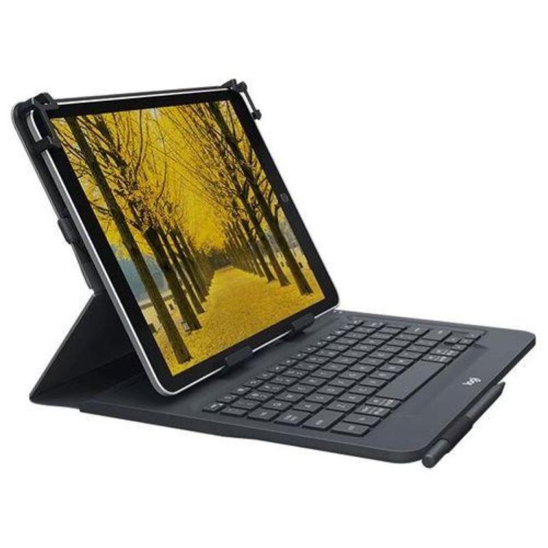 Image of Logitech universal folio custodia con tastiera italiana bluetooth per tablet apple, android e windows da 9-10 pollici