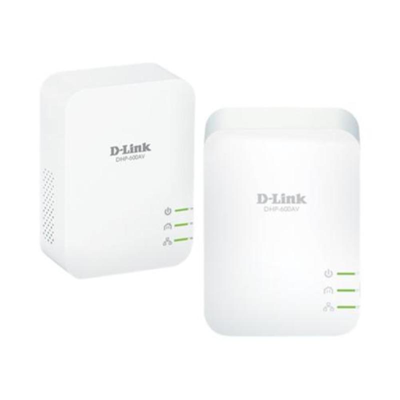 D-link powerline dhp-p601av av2 1000 hd gigabit passthrough kit dhp-p601av bridge gige, homeplug av (hpav) 2.0, ieee 1901 collegabile a parete