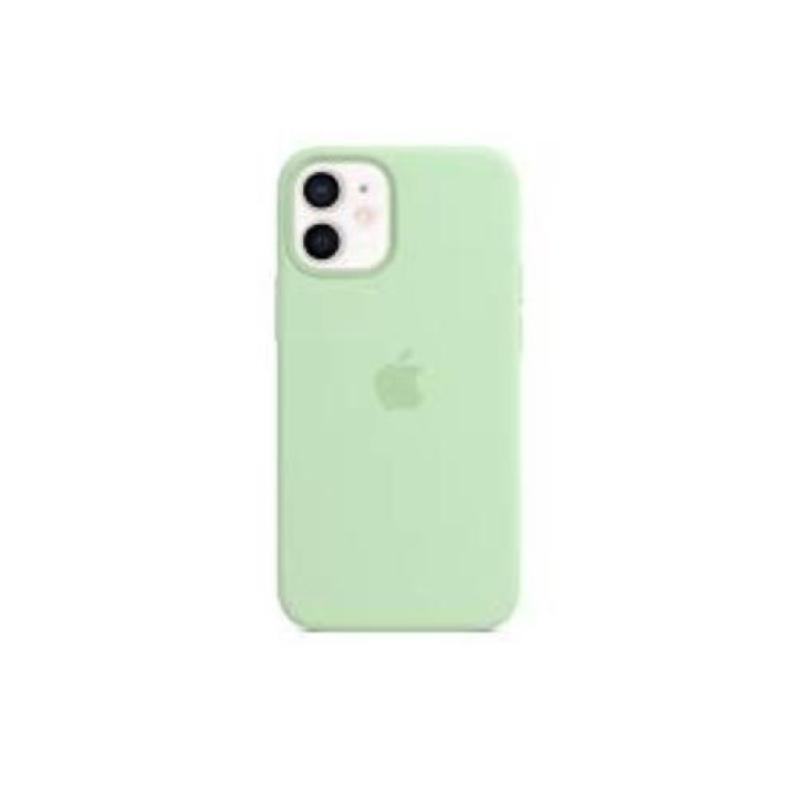 Apple iphone 12 mini cover in silicone e microfibra verde