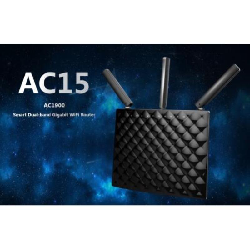 Tenda router wireless 1900mbps dual band gigabit usb3.0, ac15