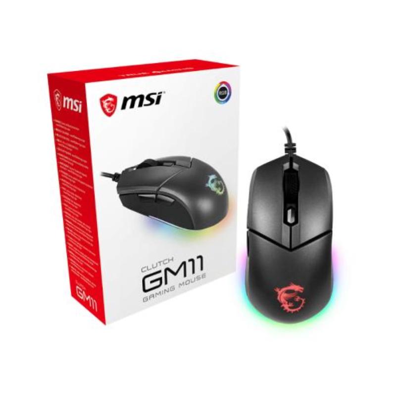 Image of Msi clutch gm11 mouse gaming usb ottico 5000 dpi ambidestro