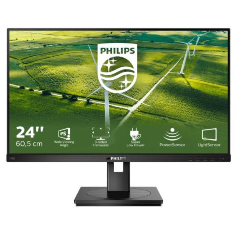 Image of Philips monitor 23.8`` led ips 242b1g - 00 1920x1080 full hd tempo di risposta 4 ms