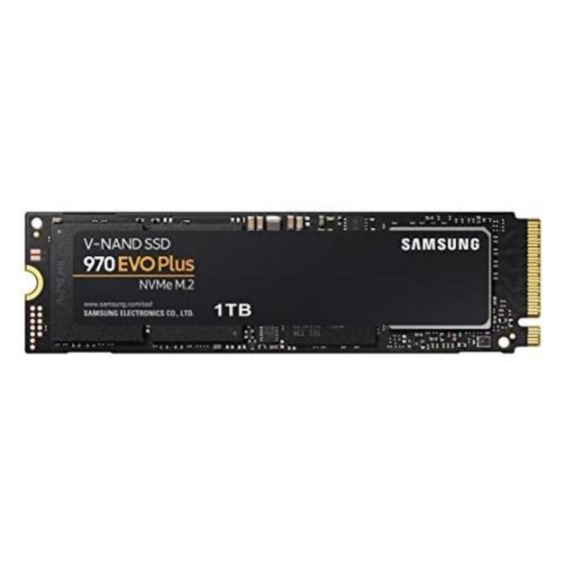 Samsung mz-v7s1t0bw hard disk ssd 1tb 970 evo plus m.2 nvme 1000gb nero/arancione