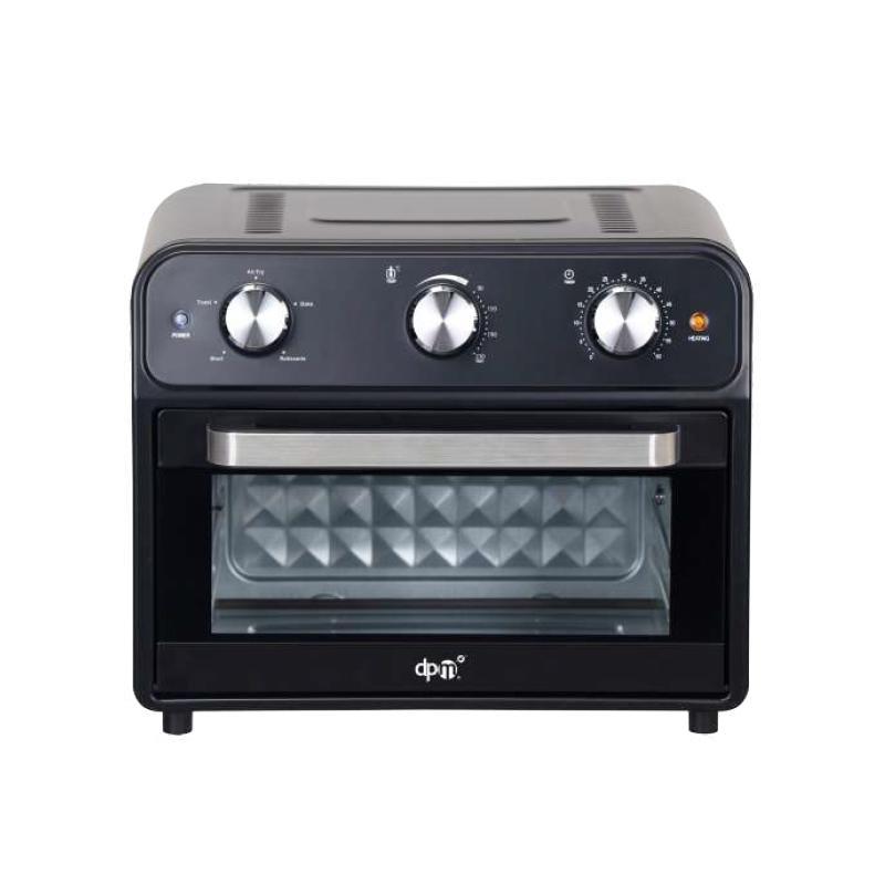 Dpm af22lt forno friggitrice ad aria 1800w 22lt funzione di frittura ventilata e funzione arrosto girevole nero