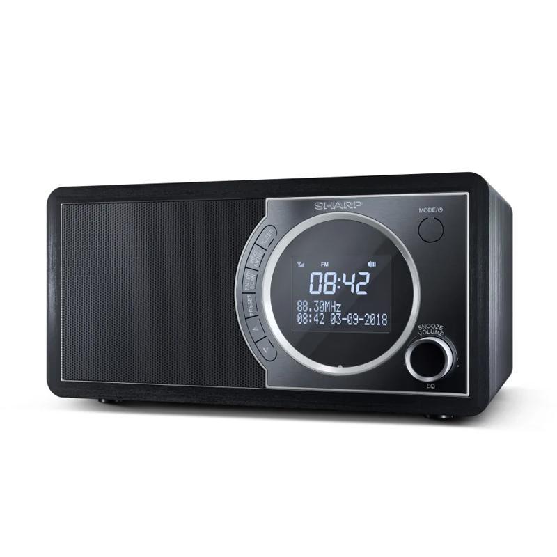 Image of Sharp radio digitale portatile con dab-dab+-fm bluetooth 4.2 nero