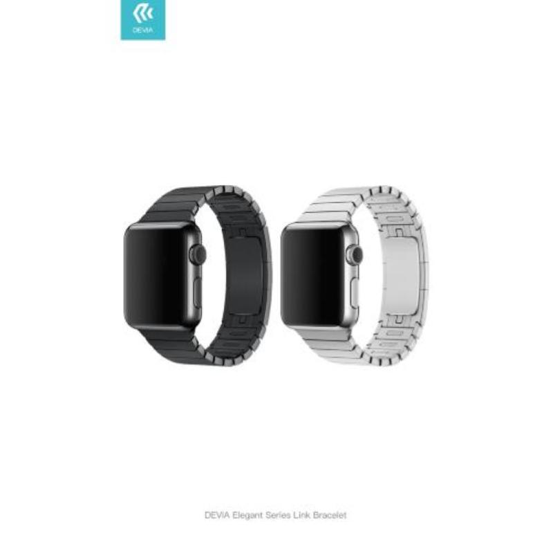 Image of Cinturino devia apple watch 4 serie 44mm elegant series link silve