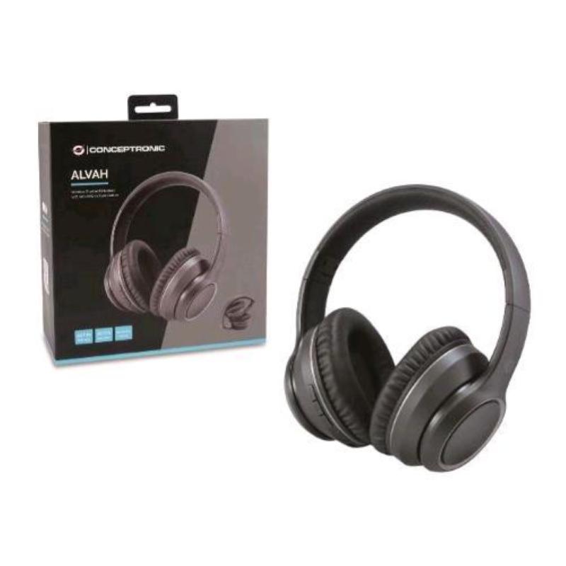 Conceptronic alvah01b cuffia e auricolre padiglione bluetooth con microfono black