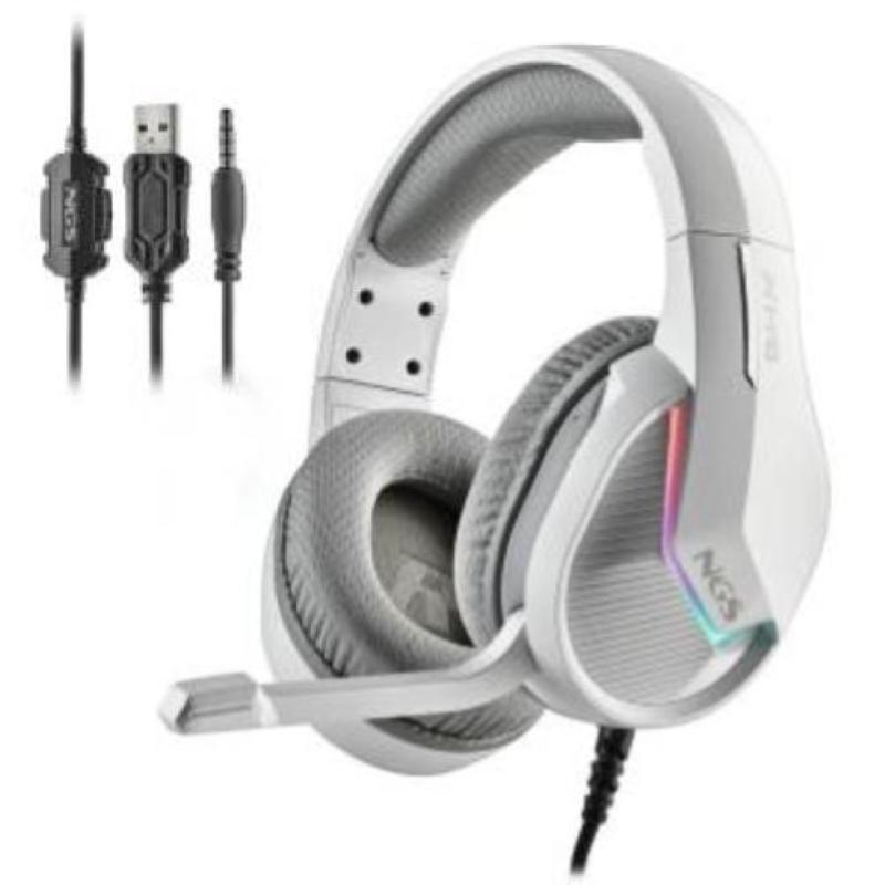 ngs cuffie gaming con microfono jack 3.5/usb ghx-515 metallico uomo