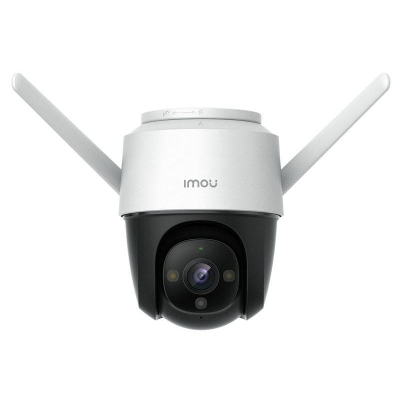 Image of Imou cruiser telecamera di videosorveglianza ip wi-fi speed bome con visione notturna a colori 4 mp rotazione 355° ip66 rilevazione del movimento con faretto e sirena funziona con alexa white