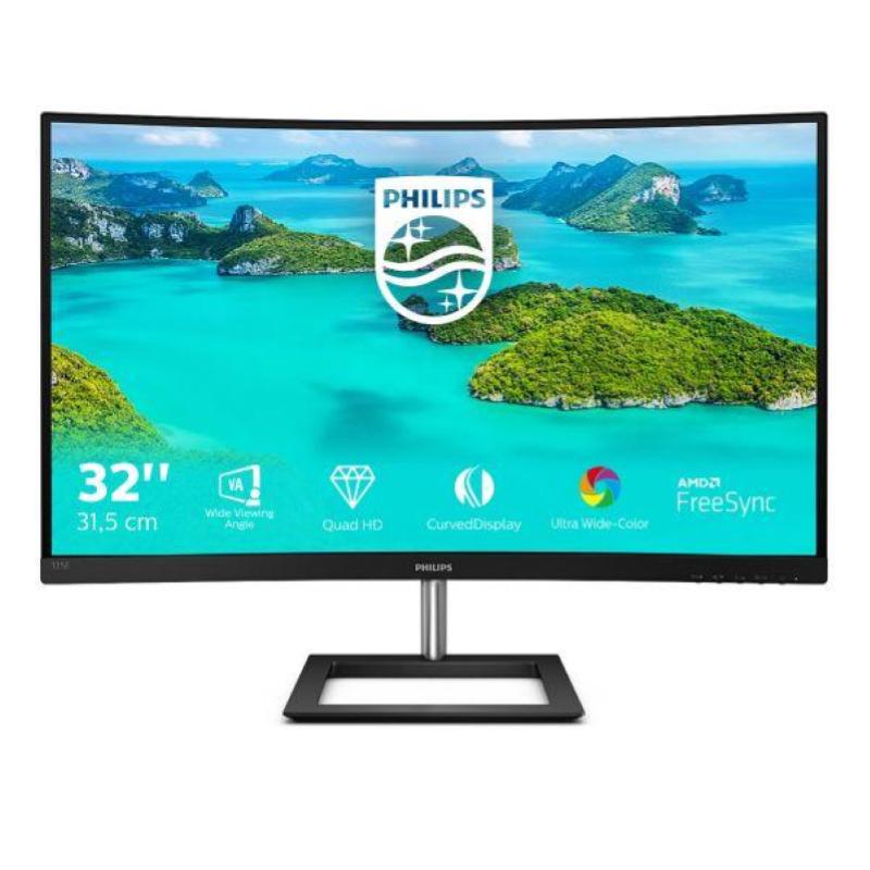 Philips monitor 31.5`` led va curvo 325e1c - 00 2560 x 1440 quad hd tempo di risposta 4 ms