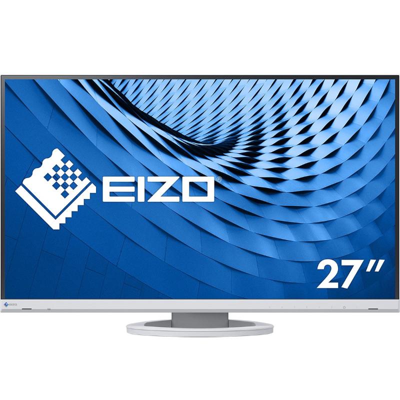 Image of Eizo monitor 27 led ips 2560x1440 16:9 5ms 350 cd/m, dvi/dp/hdmi, pivot, usb-c, flex ev2760 bianco