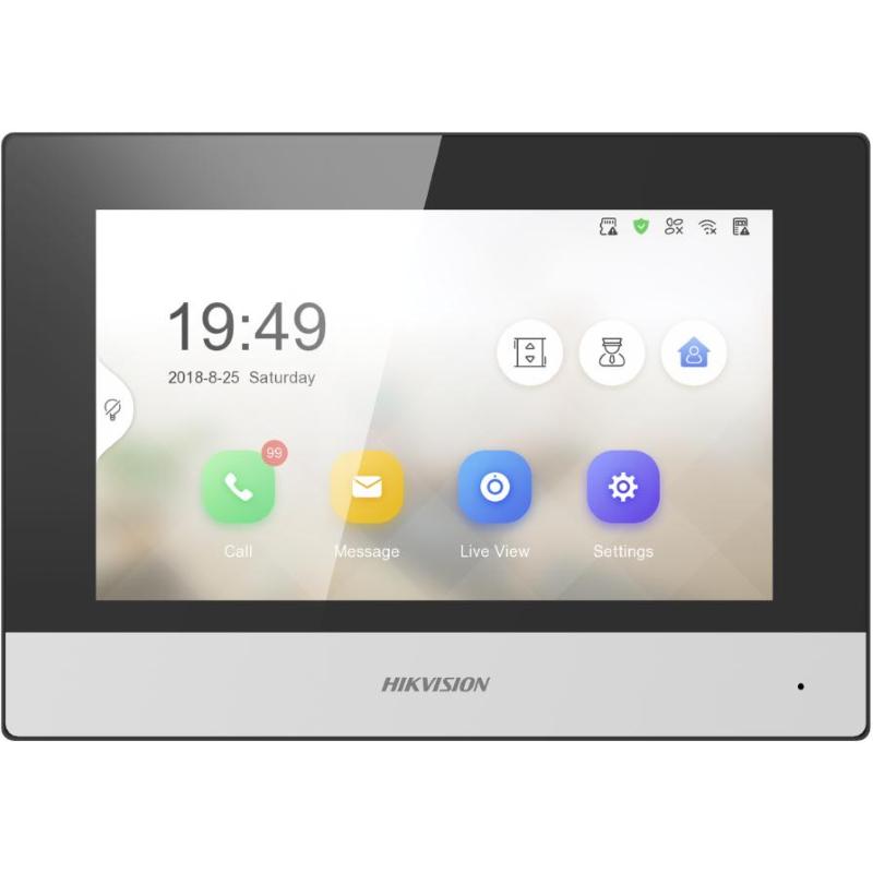 Hikvision digital technology ds-kh6320-wte2 sistema per videocitofono 7 nero/grigio