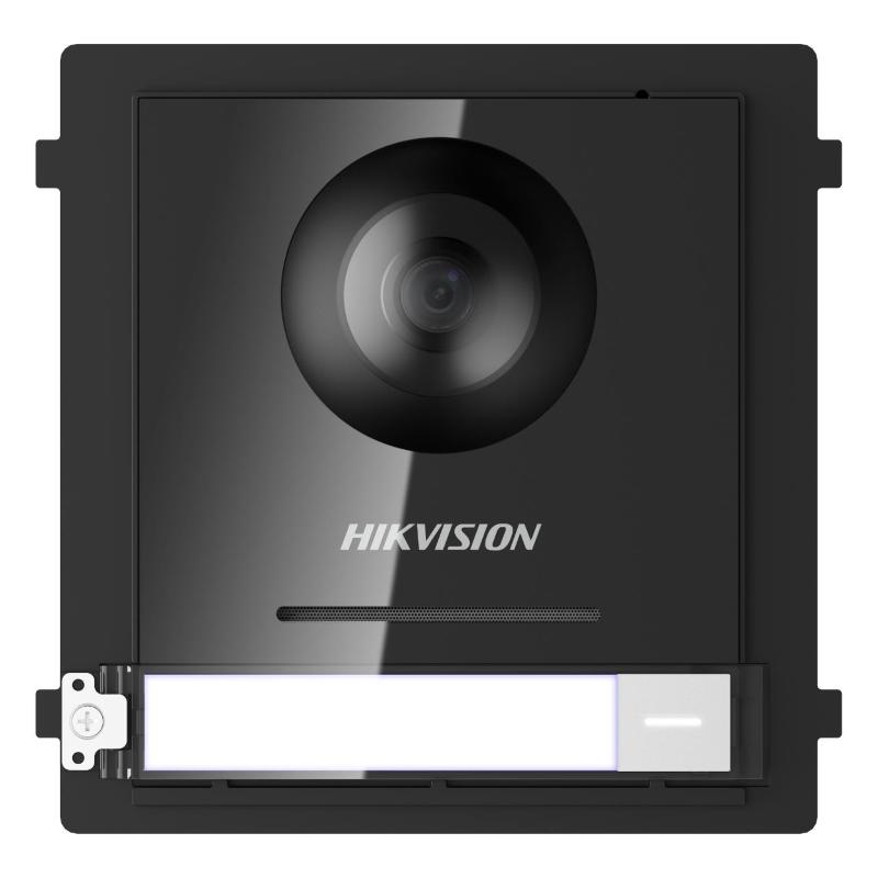 Hikvision unitÃ? principale per postazione da esterno 2 fili,1 pulsante,telecamera fish eye 2mp,12vdc/poe - ds-kd8003-ime2