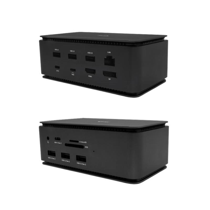 Image of I-tec metal usb4 docking station dual 4k hdmi dp power delivery 80w