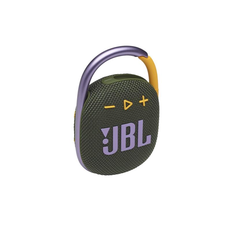 Image of Jbl clip 4 altoparlante bluetooth portatile 5w batteria ricaricabile autonomia fino a 10 ore resistente ad acqua e polvere ipx67 verde