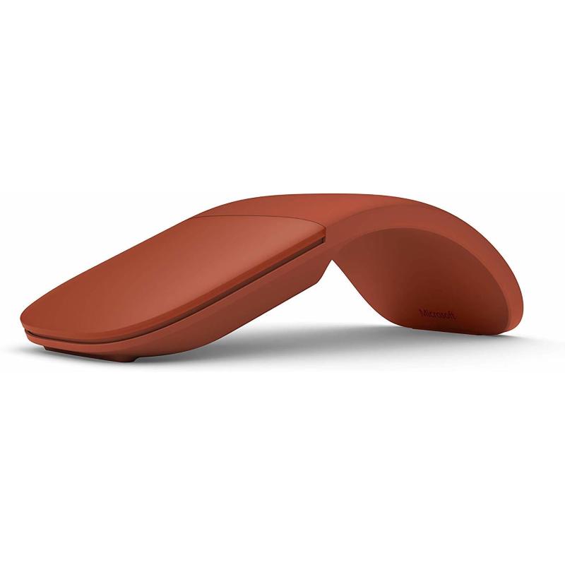 Image of Microsoft surface arc mouse mouse ottica 2 pulsanti wireless bluetooth 4.1 rosso papavero