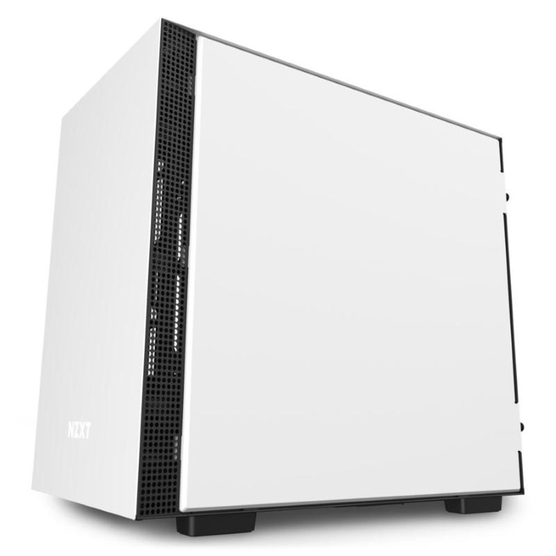 Nzxt h210 case mini tower mini itx finestra in vetro temperato colore bianco