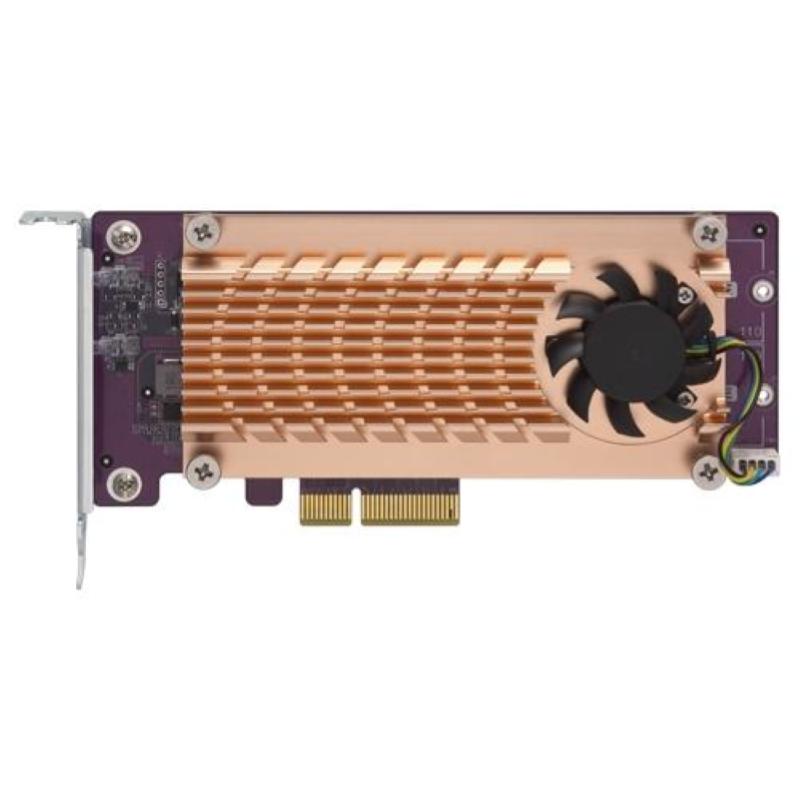 Image of Qnap dual m.2 22110/2280 pcie ssd expansion card (pcie gen2 x4)
