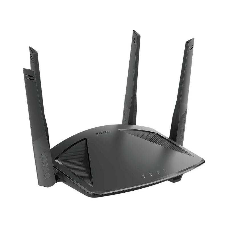 Image of D-link dir-x1860 router wi-fi 6 ax1800 dual band (300 + 1500 mbps) supporto wpa3 tecnologia mu-mimo app mydlink alexa, google assistant
