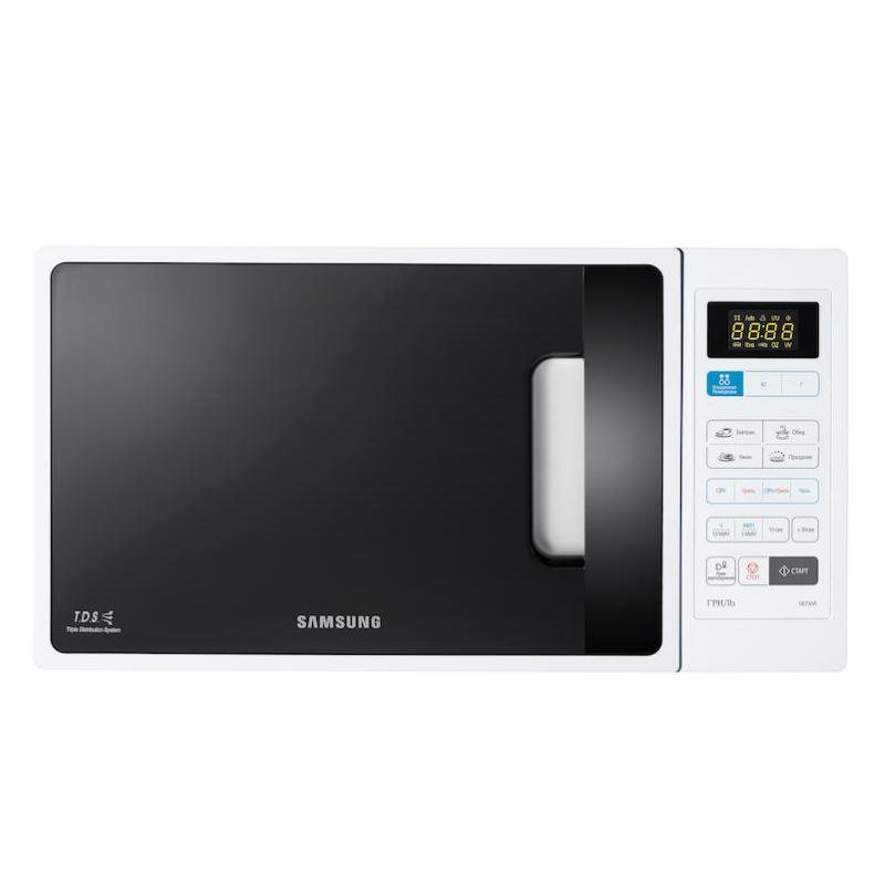 Samsung ge73a forno a microonde con grill capacita` 20 litri potenza 1150 w power defrost modalita` eco bianco