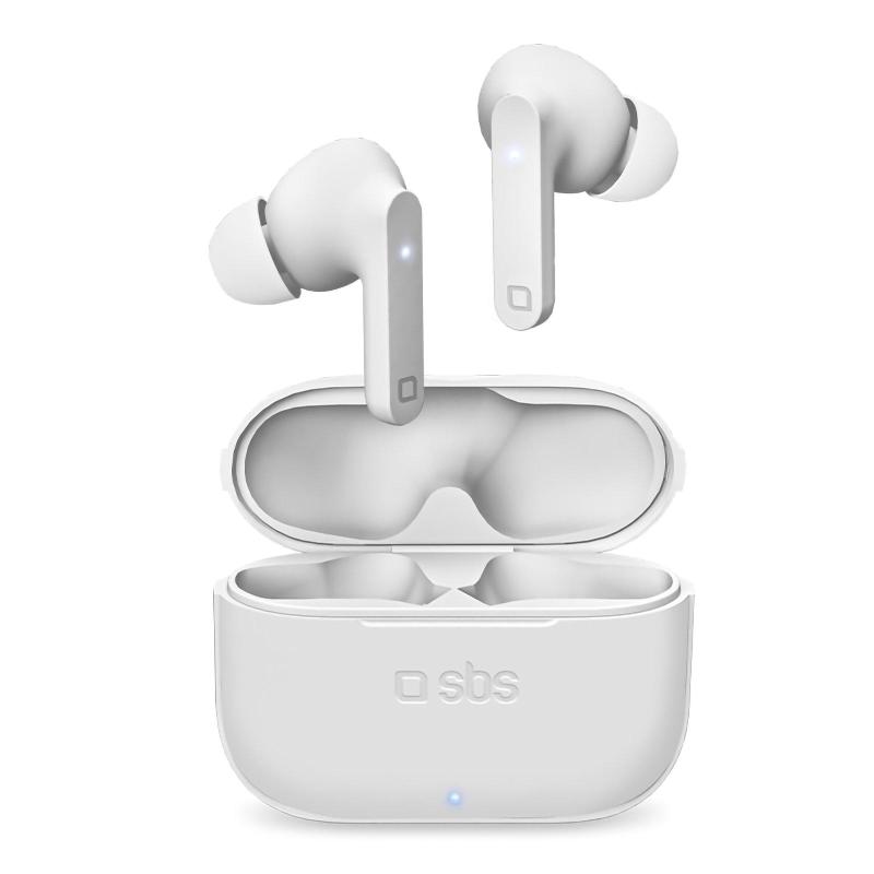 Image of Sbs urban pro auricolare true wireless stereo (tws) in-ear musica e chiamate bluetooth 300mah con custodia di ricarica gommini l/m/s inclusi bianco