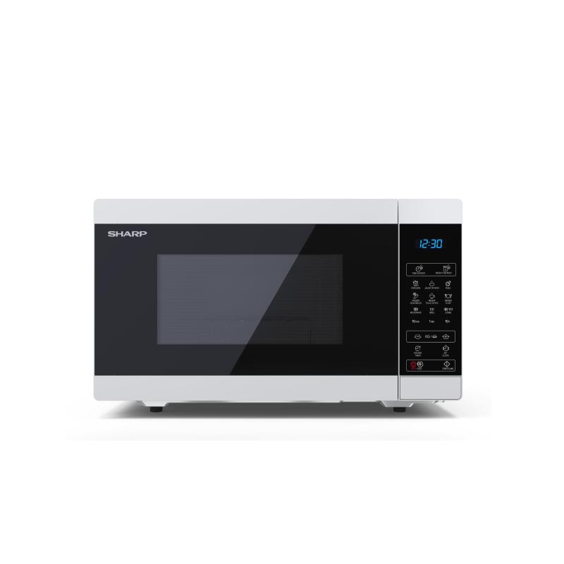 Sharp yc-mg51ew forno a microonde con grill 25l 900w elettronico 11 livelli di potenza illuminazione interna bianco